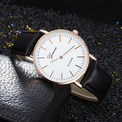 Men Wrist Watch Retro Simple Leather Band Watch Analog Ultra Thin Dial Quartz Watch Man Watches Mens 2019 Men Wristwatch Clock