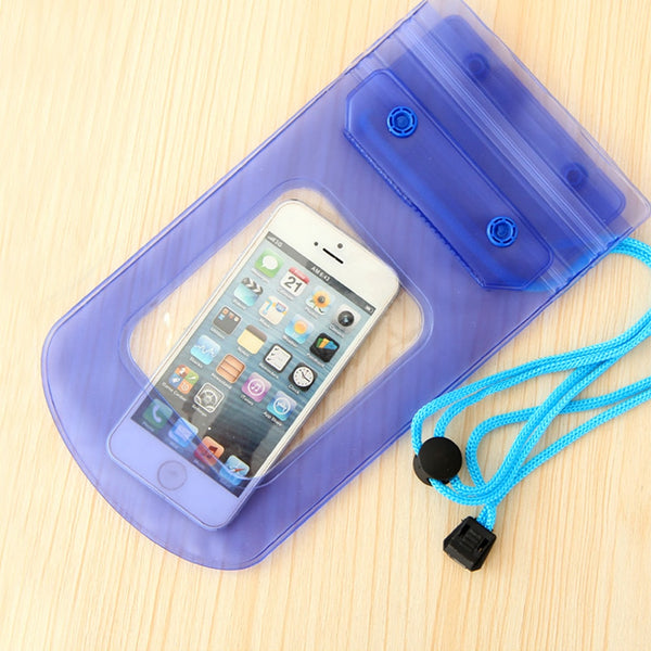 Universal Waterproof Bag Punch Case Cover for Iphone 5 SE 6 6s Plus Samsung 5.5" & Below Phone Smartphone Camera Diving Swim Bag