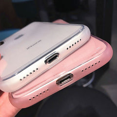 Colorful Transparent Silicone Frame Phone Case For iPhone 11 X XR XS Max 8 7 6 6SPlus Soft TPU Protection Cover For iPhone 11Pro
