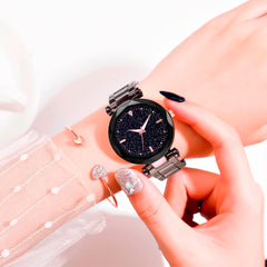 Featured Watches Women Scale Disc Ladies Quartz Wristwatch Simple Luxury Starry Sky Alloy Strap Good Clock Gift Reloj Mujer@50