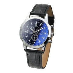 DISU Men Wrist Watch Blu Ray Glass Neutral Quartz Simulates watches man unique watch for men relogios masculino