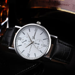 Man Wrist Watch Retro Design Leather Band Analog Alloy Quartz Watch new arrival in men wrist watches relogios masculinos