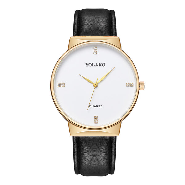 YOLAKO Men's Wrist Watch Casual Quartz Leather Band Strap Analog watch man watches mens 2019 men wristwatch clock