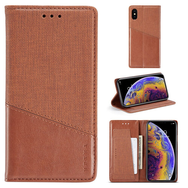 Fashion Magnetic Leather Phone case For Iphone X XS XR XS Max 8 7 6 6s Plus Cases Wallet Flip Book Case Shockproof Back Cover