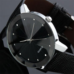 DISU Men Wrist Watch Quartz Sport Military Stainless Steel Dial Leather Band Watch Man watches mens 2019 men wristwatch clock