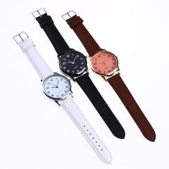 Men's Wrist Watches Leather Band Analog Quartz Round Business Couple Watch Man Montre Homme 2019 relogios masculinos