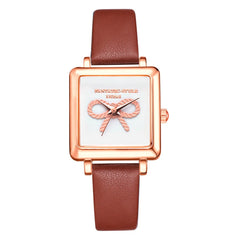Women's Watches Square Disc  Simple Style Ladies Quartz Wristwatch  LeatherStrap Minimalism Dress Gift Clock Reloj De Mujer@50