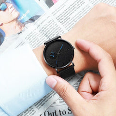 Man Quartz Watches High-end Blue Glass Life Waterproof Distinguished Watch Man Reloj Hombre 2019 Men Wristwatch Clock