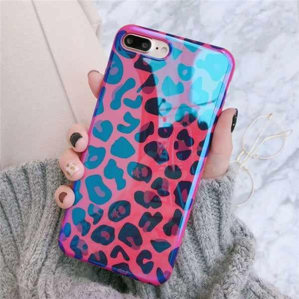Leopard Print Blu-ray Phone Case For iphone 11 Case For iphone 6 6S 7 8 Plus X XR XS MAX Soft TPU Back Cover For iPhone 11 Pro