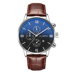 Men's Wrist Watch Leather Military Alloy Analog Date Quartz Business wristwatch mens watches mens 2019 relogio masculino