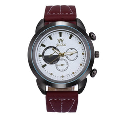 Mens Watches Luxury Business Large Dial Leather Belt Quartz Watch Man big dial watches for men horloges mannen orologio uomo