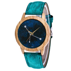 The Dial Is A Temperament Ladies Watch With A Dot On The Characteristic Wood Grain Table Women's Watches Bayan Kol Saaty @50