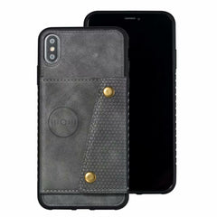 TIKITAKA Multi Card Holders Wallet Case For iPhone 11Pro Xs Max XR X Magnet Buckle Cover for iPhone 6 6S 7 8 Plus Bracket Case