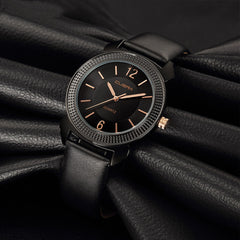 DISU Men Watches Luxury Faux Leather Blue Ray Glass Quartz Analog wristwatch mens unique watch for men relogios masculino