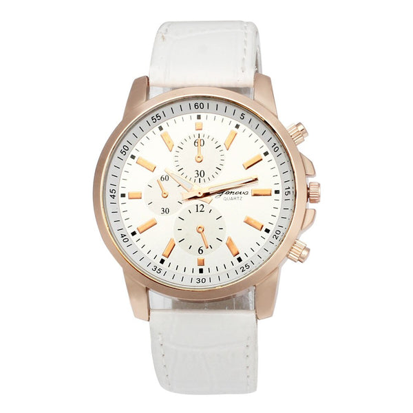 Geneva Men Women Wrist Watch Leather Analog Dial Quartz Sport Watches Mens 2019 erkek kol saati heren horloge zegarek meski