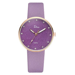 Feature Women's Watches Gold Framed Disc Ladies Quartz Wristwatch  With Rhinestone Casual Clock Fashion  Zegarek Damski @50