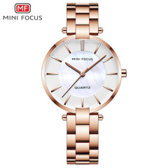 MINIFOCUS Fashion Designer Brand Luxury Women Wach Woman Lady Gold Quartz Watch Women Wrist Watch Casual Dress Women's Watches
