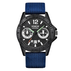 Mens Watch Analog Sport Stainless Steel Case Leather Quartz Watch Man wrist watches day date Reloj Hombre 2019 relogio masculino