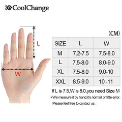 CoolChange Windproof Cycling Gloves Full Finger Sport Riding MTB Bike Gloves Touch Screen Winter Autumn Bicycle Gloves Man Woman