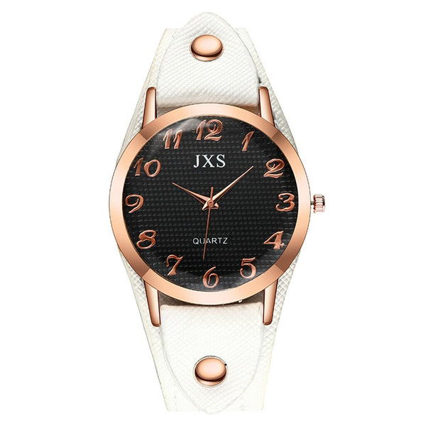Simple Style Roman Numerals Leather Strap Ladies Watch Temperament Women's Watches Bayan Kol Saaty Fashion Minimalism Clock@50