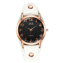 Simple Style Roman Numerals Leather Strap Ladies Watch Temperament Women's Watches Bayan Kol Saaty Fashion Minimalism Clock@50