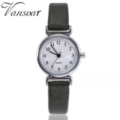 Women Watches  Exquisite Roman Numeral  Dial Ladies  Quartz Wristwatch 5 Color Leather Strap Clock Hot Zegarki Damskie@50