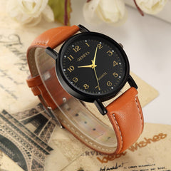 Women Men's Wrist Watch Sport Stainless Steel Case Leather Band Quartz Analog Watch Mens Reloj Hombre 2019 men wristwatch clock