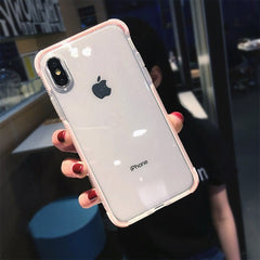 Glitter Powder Transparent Phone Case For iPhone 11Pro Max X XR XS Max 8 7 Plus 6 6S Plus Soft TPU Shockproof Shining Back Cover