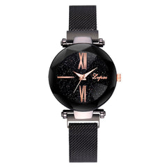Fashion Watches Women Starry Sky Ladies Watch Magnetic Buckle Bracelet Casual Dress Quartz Wristwatch Nice Clock Reloj Mujer @50