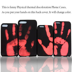 New Hand Thermal Sensor Case For iphone 7 6 6S Plus Fundas Funny Physical thermal discoloration Phone Cases Soft Silicone Cover
