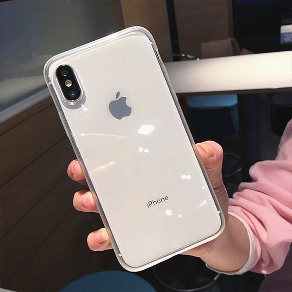 Colorful Transparent Silicone Frame Phone Case For iPhone 11 X XR XS Max 8 7 6 6SPlus Soft TPU Protection Cover For iPhone 11Pro