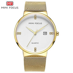 MINI FOCUS Men Watches 2019 Luxury Brand Wristwatch Mens Quartz Watch Men Waterproof Stainless Steel Clock Man Relogio Masculino