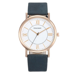 Hot Selling Women Watches Rose Gold Border Dial Ladies Quartz Wristwatch Leather Strap Business Clock Work  Zegarki Damskie@50