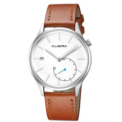 Man Wrist Watch Sport Stainless Steel Case Leather Band Quartz Analog wristwatch mens unique watch for men relogio masculino