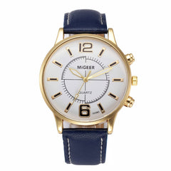 Men Watch Retro Design Leather Band Analog Alloy Quartz Watch Man watches mens 2019 men wristwatch clock