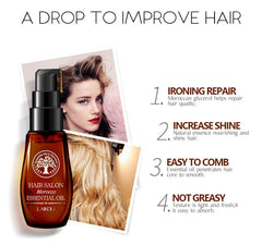 40ML Moroccan Pure Argan Oil Hair Essential Oil Multi-functional Hair & Scalp Treatments Hair Care for Dry Hair TSLM2