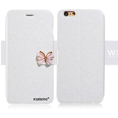 Leather Wallet Stand Flip For iPhone 11 Pro Max XR X XS Max 8 7 6 6s Plus Case Bling Diamond Butterfly bow knot Cover Slot Card