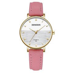 DISU Women Wrist Watch Top Brand DENGQIN Leather Casual Ladies Watches Fashion Watch 2019 Womens watches