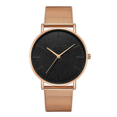 Hot Sale Women Watch Large Dial Thin Scale Clock  Business Leather Strap Quartz  Ladies  Wristwatch Simple Zegareki Damsk@50