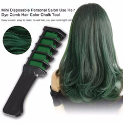 EASY! 1pc Disposable Mini Hair Dye Comb Grey Purple Red Hair Color Chalk Hair Dyeing Tool for Personal Salon Use Crayons TSLM2