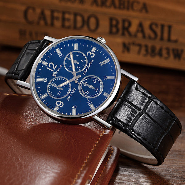 GENEVA Men Women's Casual Quartz Leather Band Strap Analog Wrist Watch Watch Man Reloj Mujer 2019 Montre Relogio Feminino