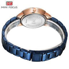 MINIFOCUS Fashion Women Watches Waterproof Stainless Steel Watch Woman Lady Women's Wristwatches Ladies Watches Top Brand Luxury