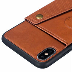 TIKITAKA Multi Card Holders Wallet Case For iPhone 11Pro Xs Max XR X Magnet Buckle Cover for iPhone 6 6S 7 8 Plus Bracket Case