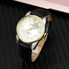 YAZOLE Men Watches 2019 Luxury Brand Stainless steel Leather Band Analog Quartz Wrist Watch Man relogio masculino orologio uomo