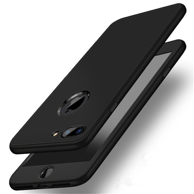 360 Full body Shockproof Phone Case For iphone XS Max 6 6s 7 8 plus Soft Silicone Cover On for iPhone 8 7 Plus X Plus cases