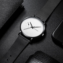Man Quartz Watches High-end Blue Glass Life Waterproof Distinguished Watch Man Reloj Hombre 2019 Men Wristwatch Clock