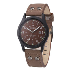 Man Watch Vintage Classic Waterproof Date Leather Strap Sport Quartz Army Wristwatch Mens Reloj Hombre 2019 Men Wristwatch Clock