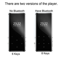 2.4 inch screen new metal mp3 player bluetooth 4.2 Lossless Music Mini Portable HIFI Record fm Radio E-book video Audio Player