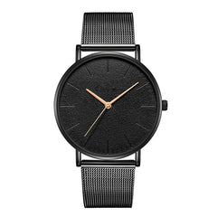 Hot Sale Women Watch Large Dial Thin Scale Clock  Business Leather Strap Quartz  Ladies  Wristwatch Simple Zegareki Damsk@50