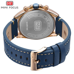 MINI FOCUS Fashion Men Watch Leather Strap Men Sports Watches Mens 2019 Luxury Brand Men's Wristwatch Quartz Business Male Clock